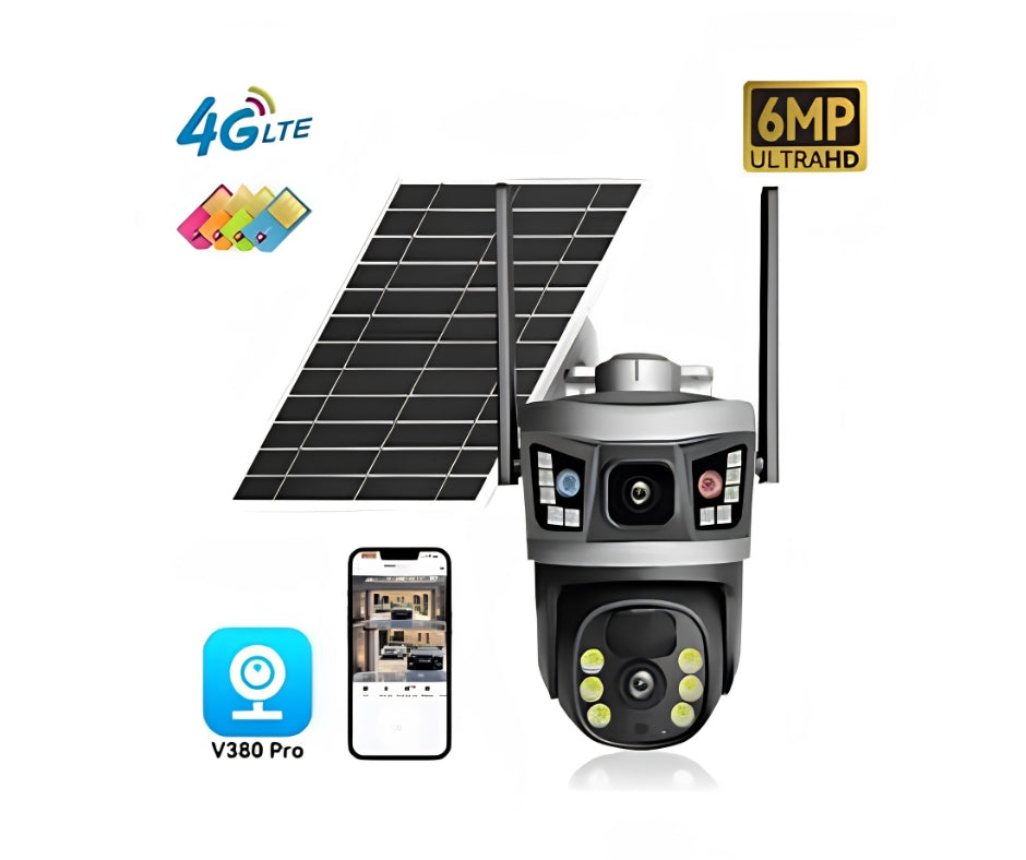 SolarGuard Pro 4G/WiFi PTZ Solar Security Camera